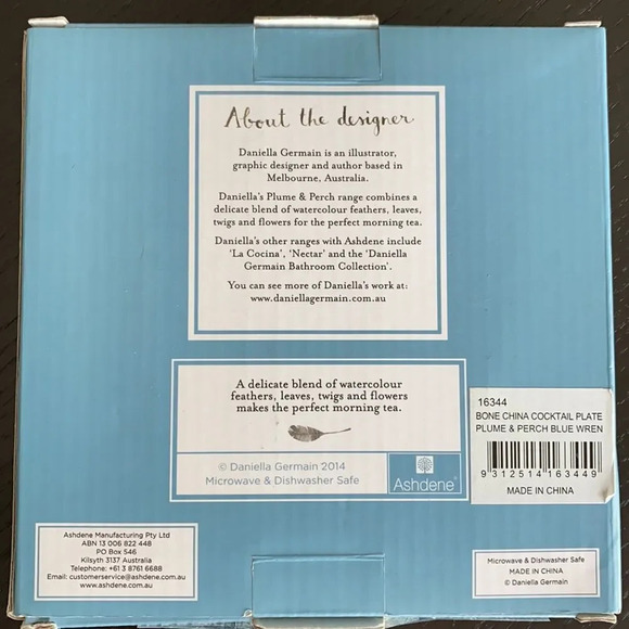 Plum & Perch Fine Bone China dessert plate - Picture 5 of 7